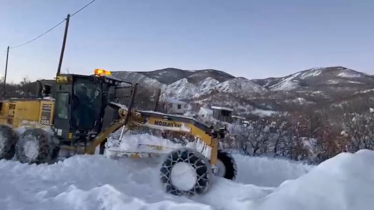 Bingöl'de karla mücadele: 256 köy yolu ulaşıma açıldı, 24 yol için çalışmalar sürüyor