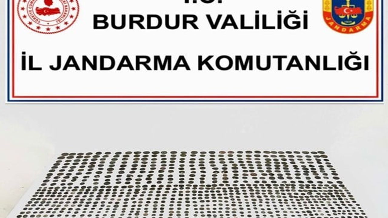 Burdur’da 1.003 Sikke Ele Geçirildi: 2 Şahıs Gözaltında
