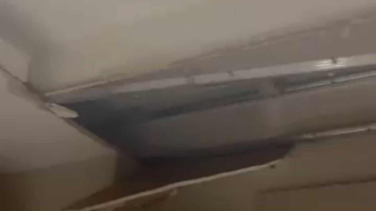 Bursa'da Yeni Binada Mutfak Tavanı Çöktü — O Anlar Kamerada