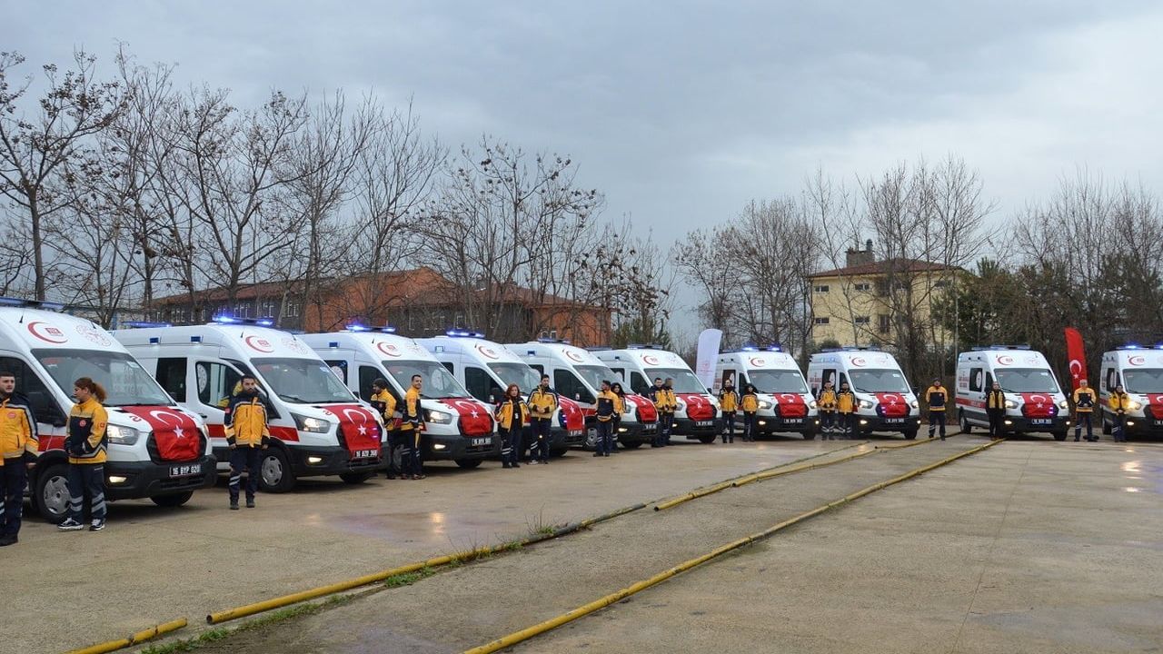Bursa'ya 17 Yeni 112 Ambulans — Filoya 158 Araçla Güçlendi
