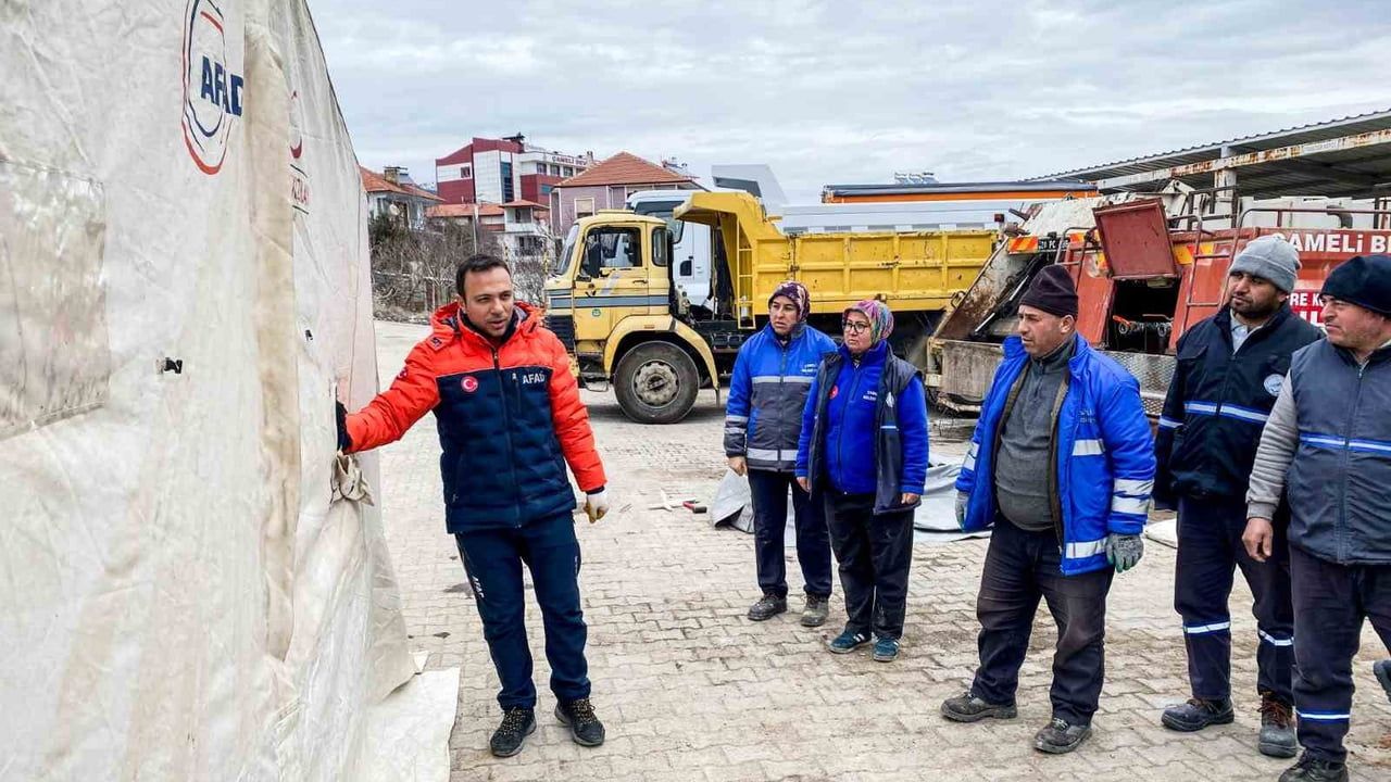 Çameli Belediyesi'ne AFAD'dan Çadır Kurma Eğitimi