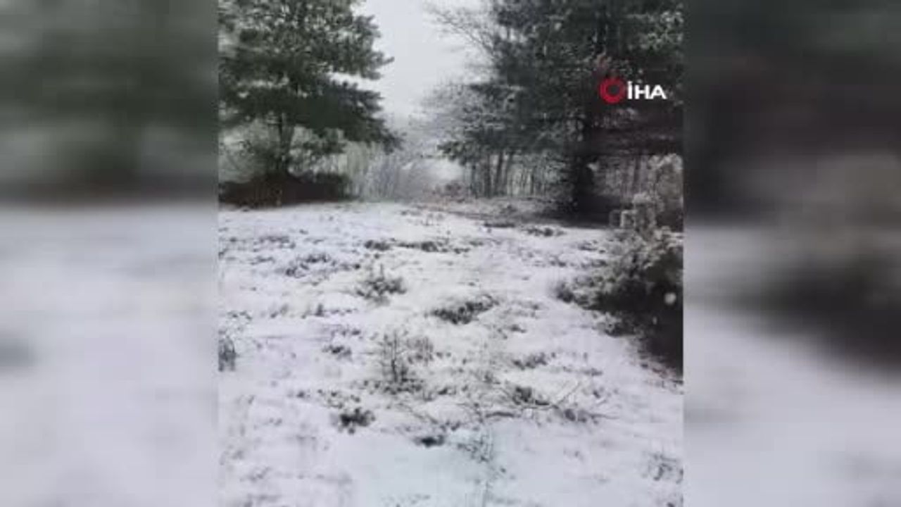 Çanakkale’de yüksek kesimler beyaza büründü