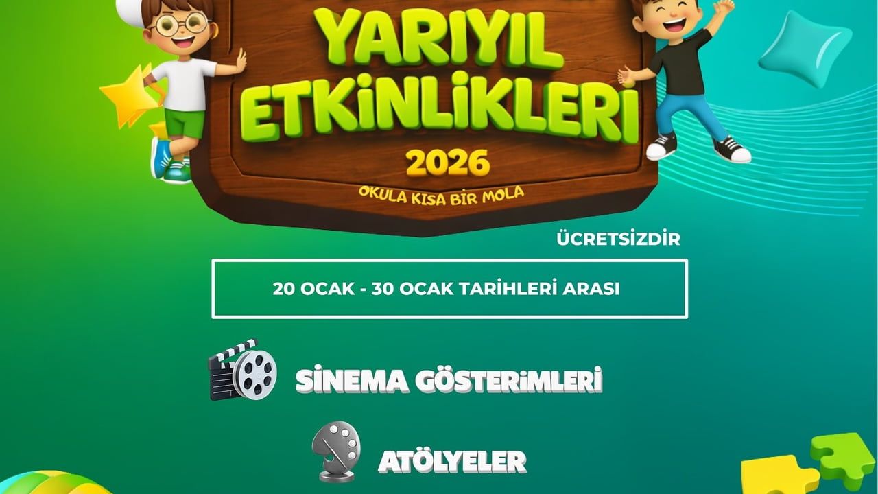 Çivril Belediyesi'nden Yarıyıl Tatiline Özel Ücretsiz Sinema ve Atölye Etkinlikleri