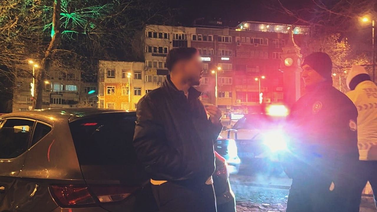 Çorlu'da alkollü sürücü: 'Ben polis olacağım, boyum da uzun'