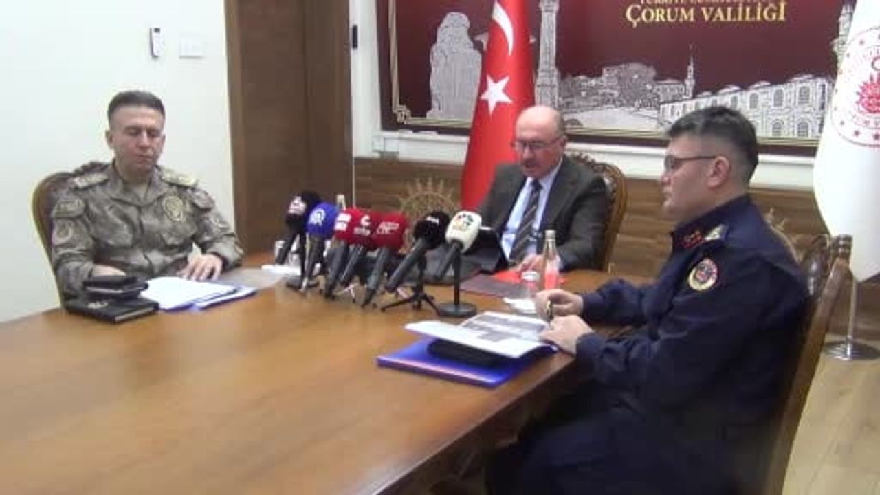 Çorum'da 2025'te Suçlar Düştü: Hırsızlık ve Trafik Ölümlerinde Azalma