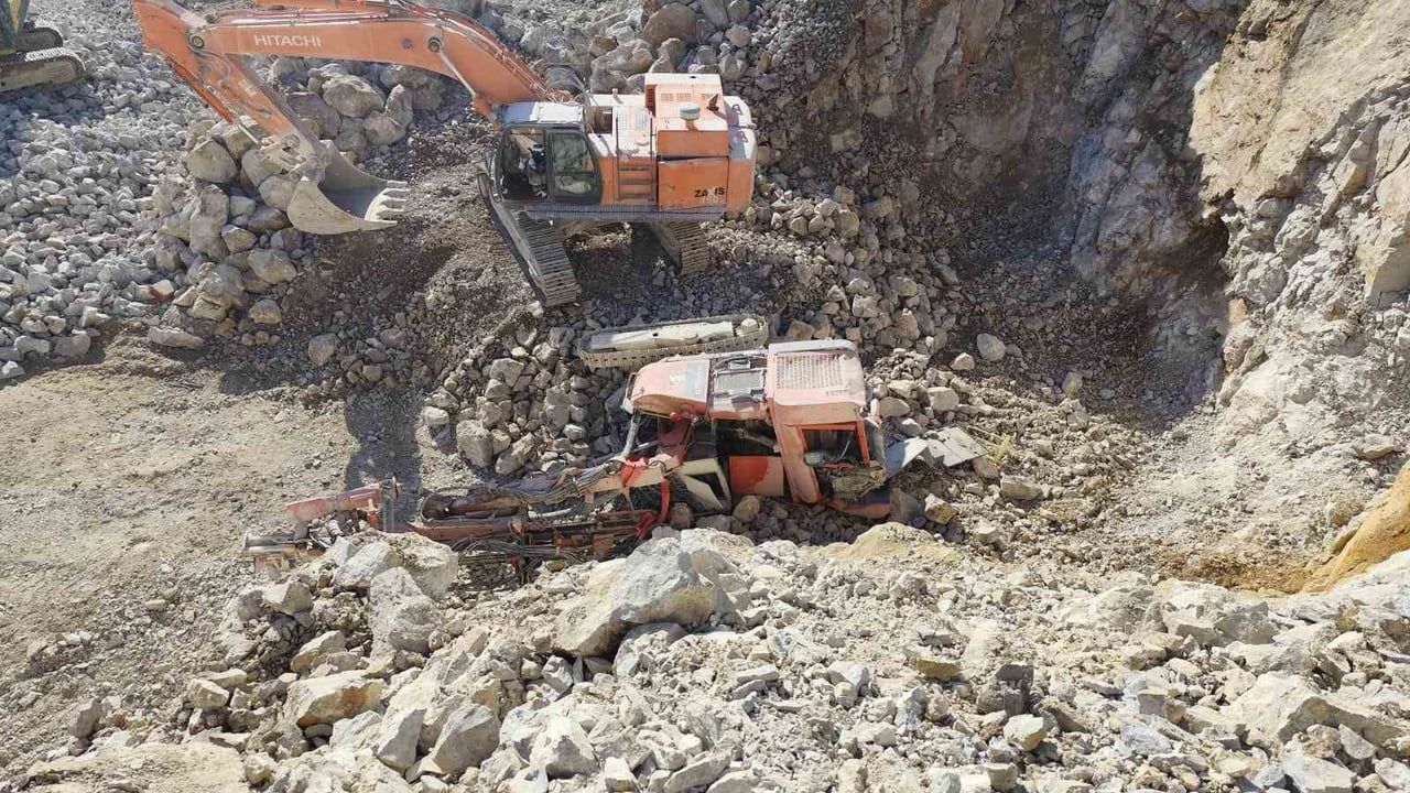 Çubuk'ta taş ocağı kazasında işçi hayatını kaybetti