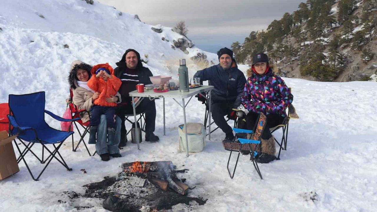 Denizli Nikfer Kayak Merkezi'nde Hafta Sonu Yoğunluğu — Sezon Açılmadı