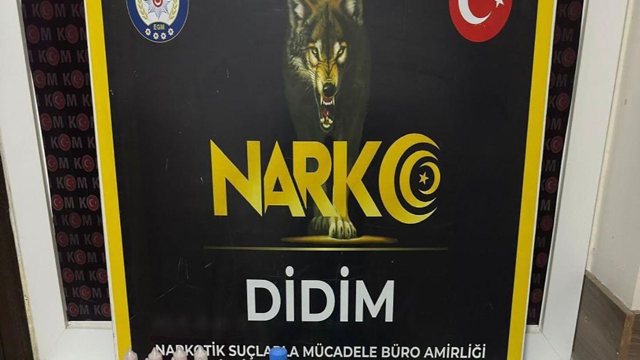 Didim'de 1 kilo 845 gram sıvı uyuşturucu ele geçirildi