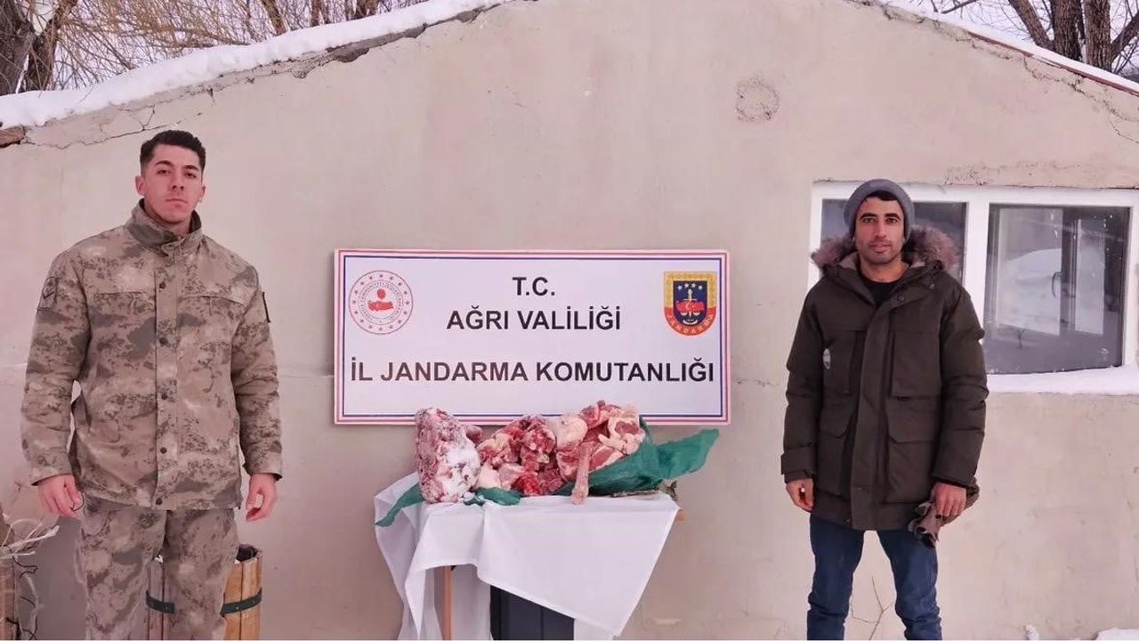Diyadin'de Uygunsuz Taşınan Etlere El Konuldu