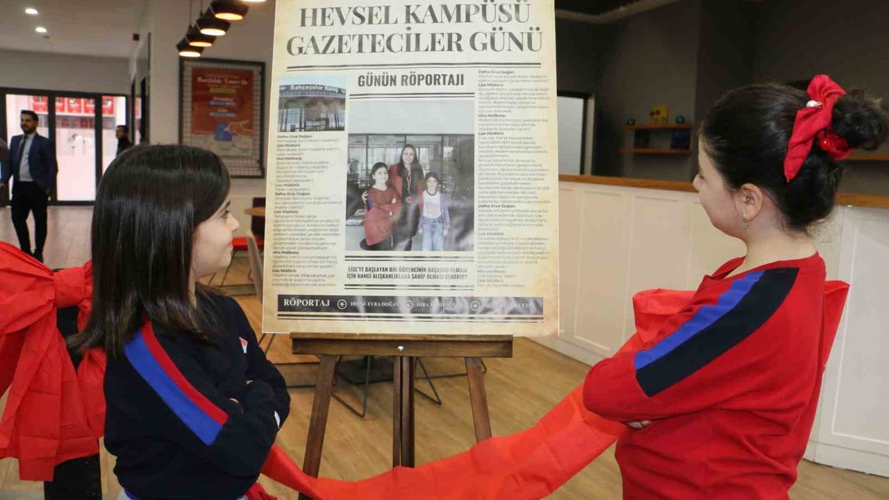 Diyarbakır'da Bahçeşehir Koleji'nden Gazeteciler Günü Sergisi