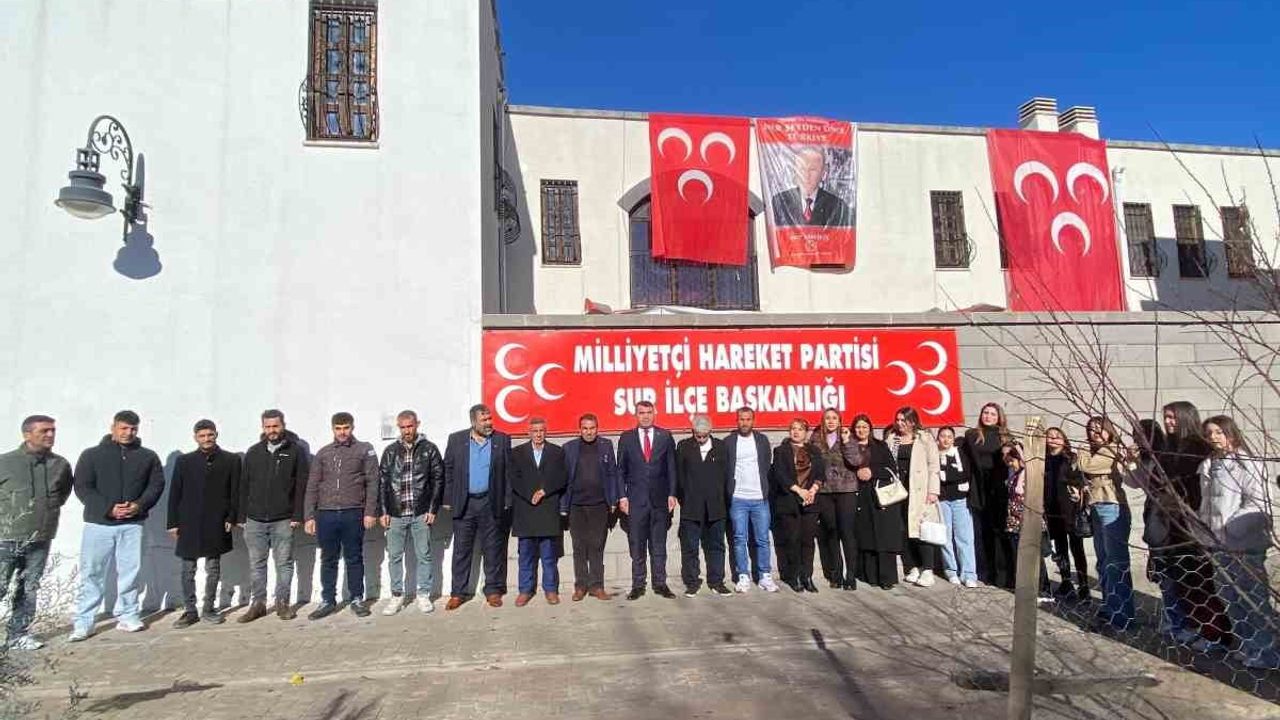 Diyarbakır'da MHP Sur İlçe Başkanlığı 'Terörsüz Türkiye'ye' Tam Destek