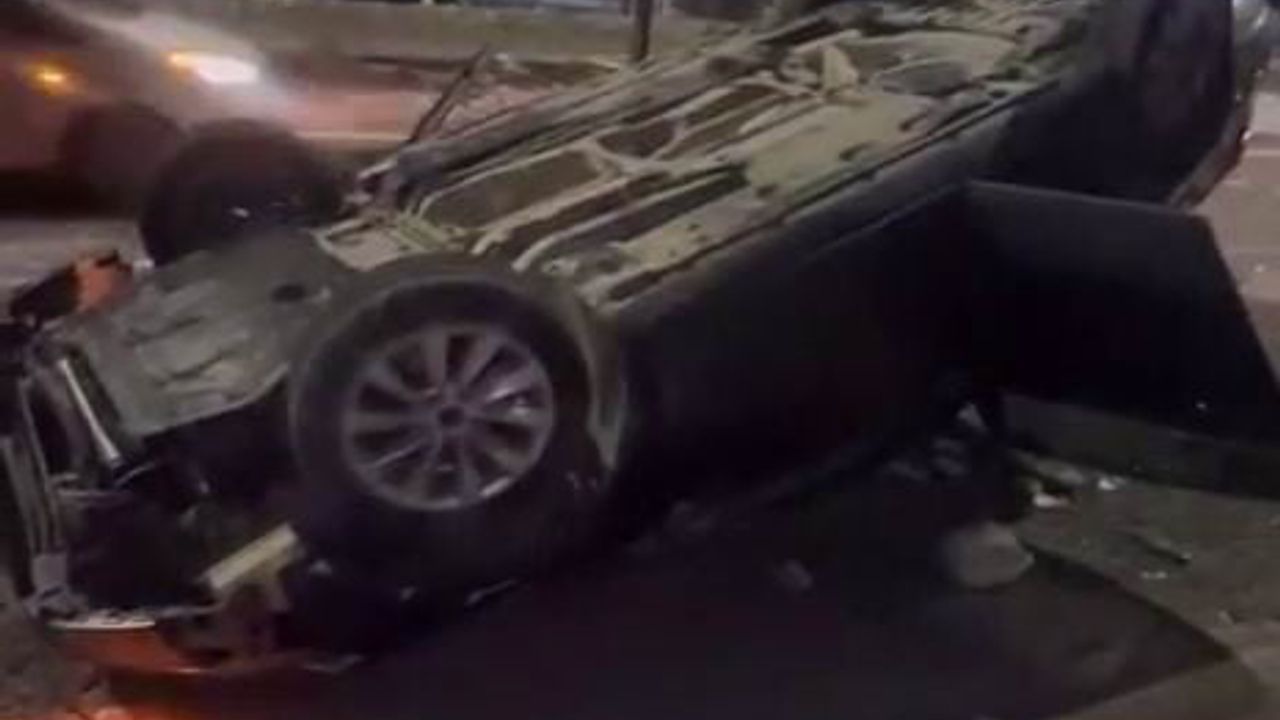 Diyarbakır-Elazığ Yolunda Gizli Buzlanma: Araç Takla Attı, 1 Yaralı