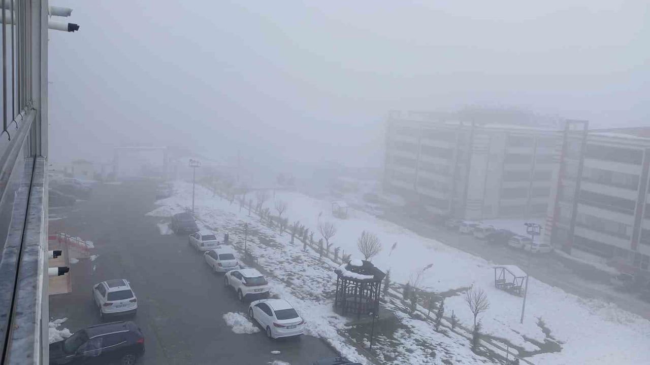 Diyarbakır Kulp'ta Yoğun Sis Ulaşımı Olumsuz Etkiledi