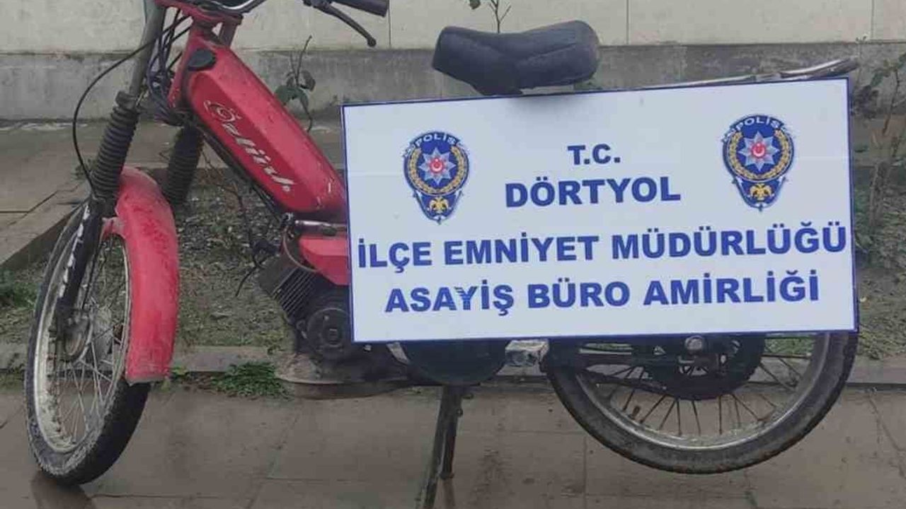 Dörtyol'da motosiklet hırsızlığı: Zanlı E.B. tutuklandı