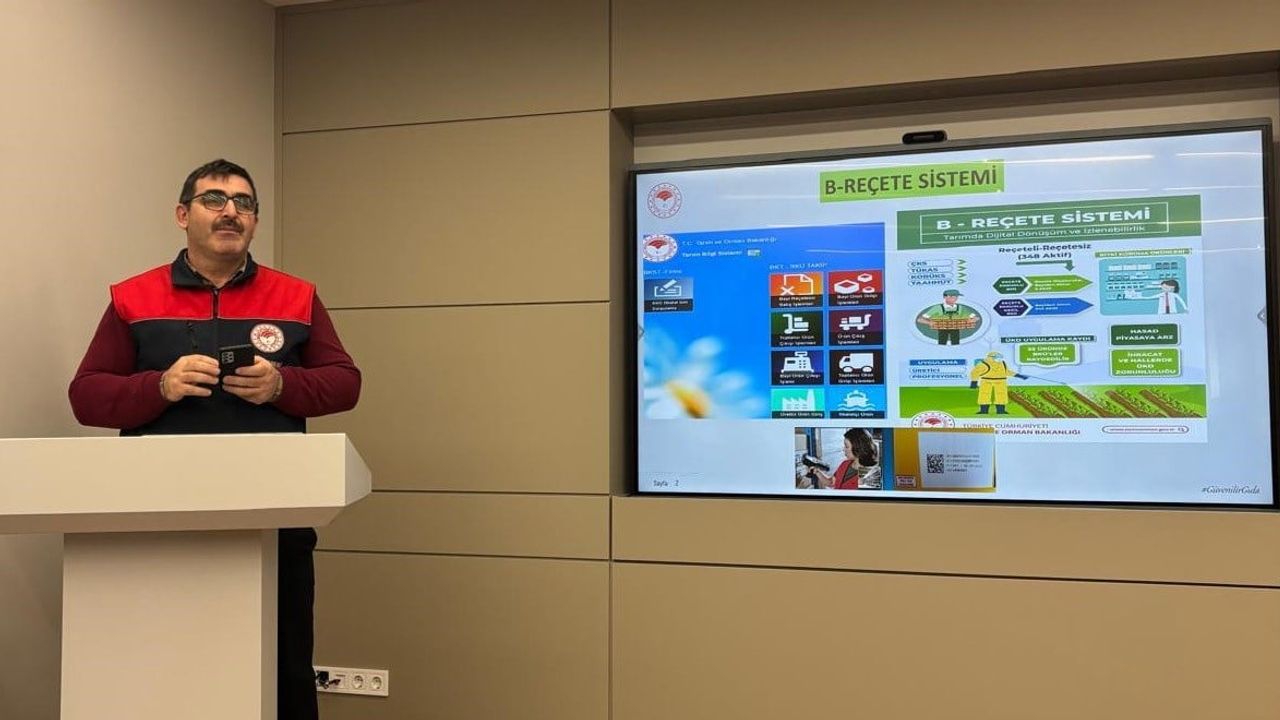 Düzce'de Bitki Koruma Ürünleri ve B-Reçete Sistemi Eğitimi