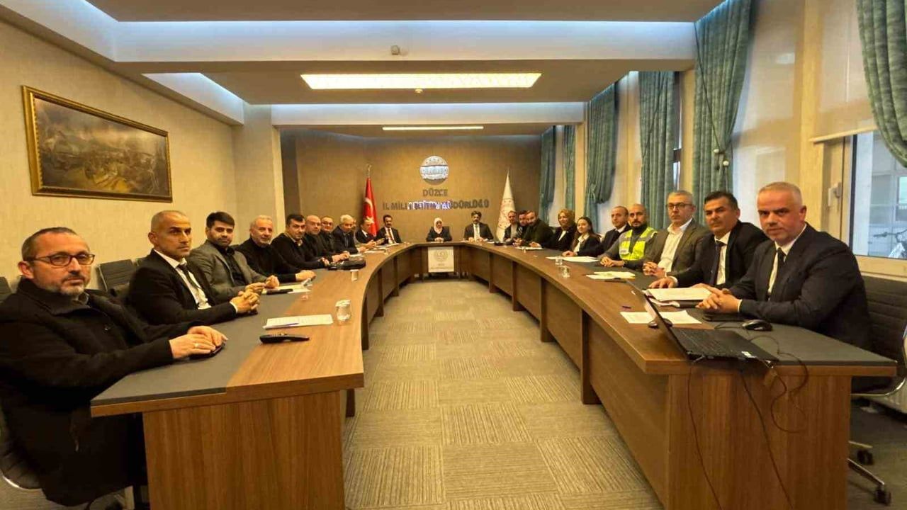 Düzce'de Pansiyonlu Okullarda Güvenlik Toplantısı