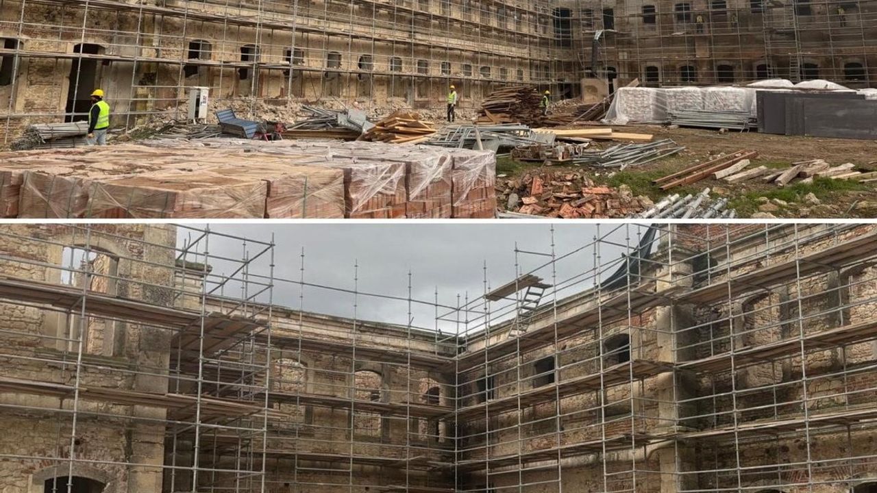 Edirne'de Mahmudiye Kışlası restorasyonu: Vali Yunus Sezer yerinde inceledi