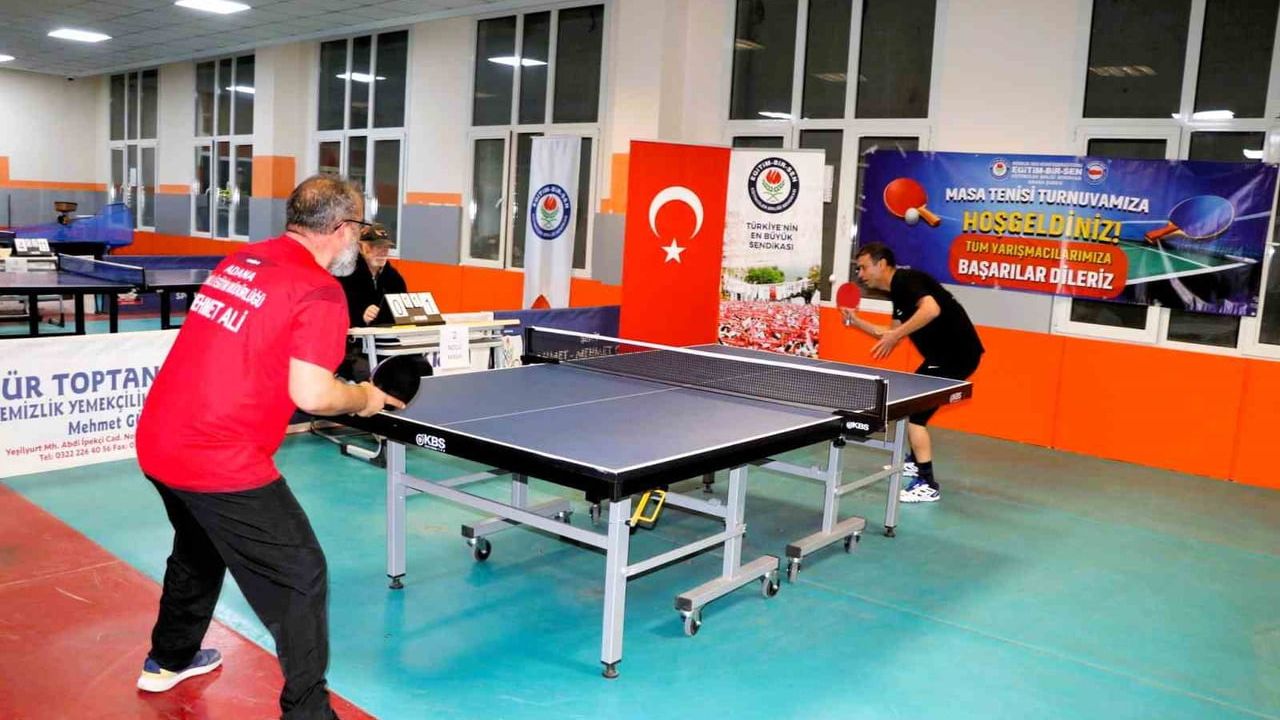 Eğitim-Bir-Sen Adana'da 2. Ödüllü Masa Tenisi Turnuvası Şampiyonları Belli Oldu
