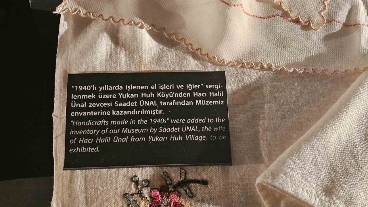 Elazığ Kent Müzesi'nde 1940'lı Yılların El İşleri Tarihe Işık Tutuyor