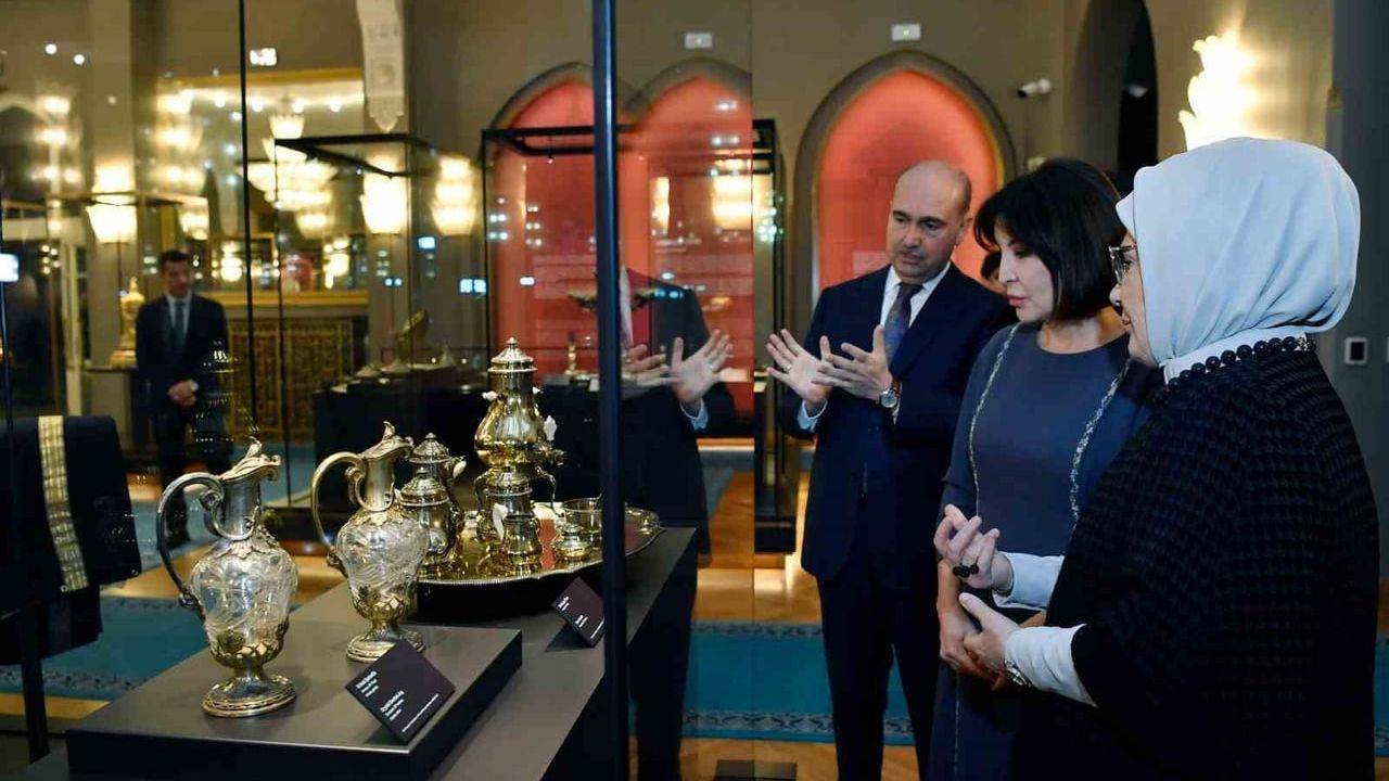 Emine Erdoğan ile Ziroat Mirziyoyeva Ankara Palas'ta Buluştu