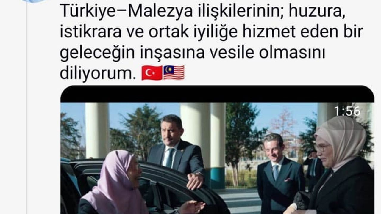 Emine Erdoğan, Wan Azizah İsmail ile Cumhurbaşkanlığı Millet Kütüphanesi Ziyaretini Video ile Paylaştı
