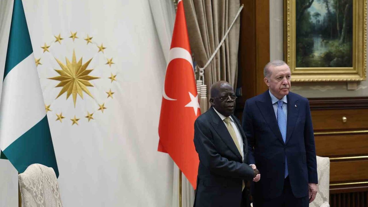 Erdoğan, Nijerya Cumhurbaşkanı Tinubu ile Cumhurbaşkanlığı Külliyesinde Görüştü