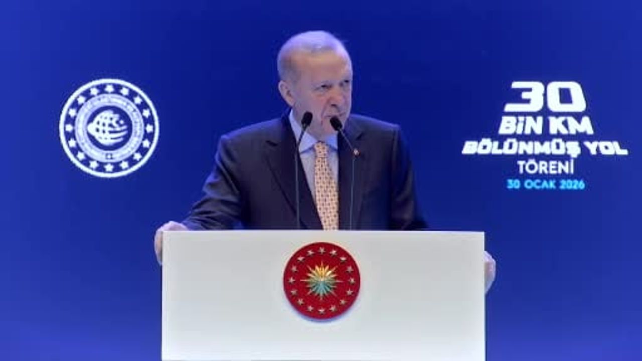 Erdoğan: Para kuleleri, baklava kutuları, rüşvet çarkları eleştirisi — Karayolları 30 Bininci Km Töreni