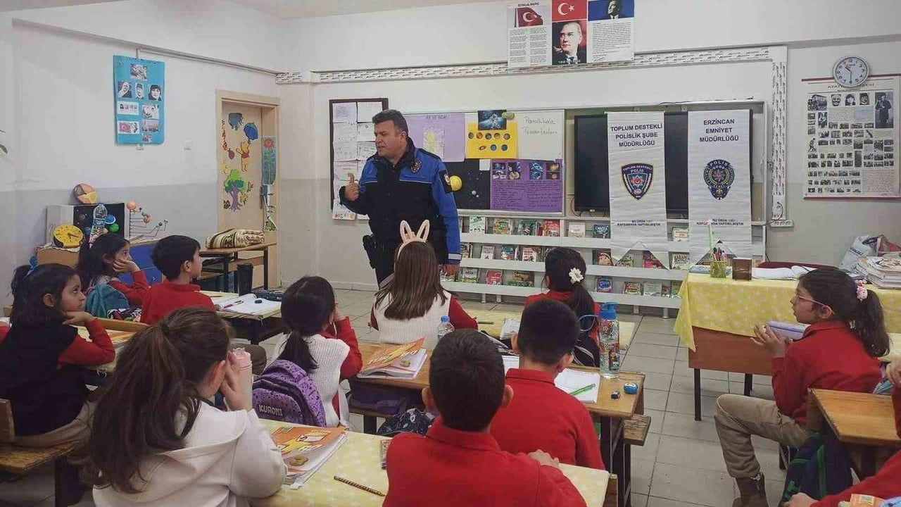 Erzincan'da 555 öğrenciye güvenlik ve trafik eğitimi
