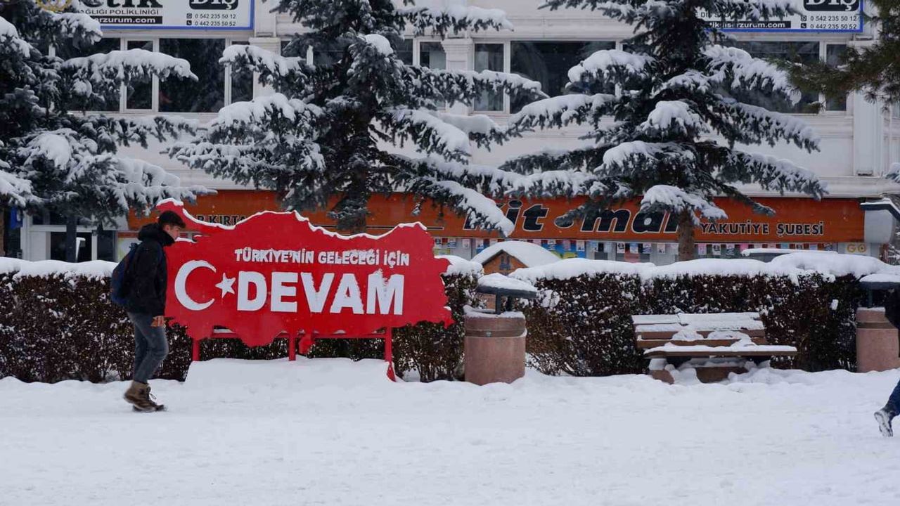 Erzurum'da Buzlanma, Çığ ve Don Uyarısı