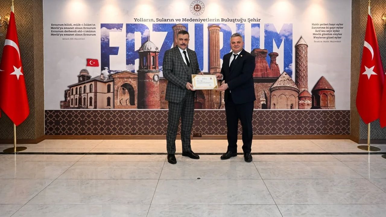 Erzurum'da Çevre Yatırımlarına Başarı Belgesi