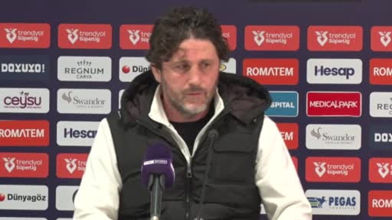 Fatih Tekke: "Çok değerli 2 puan kaybettik" — Trabzonspor 1-1 Antalyaspor