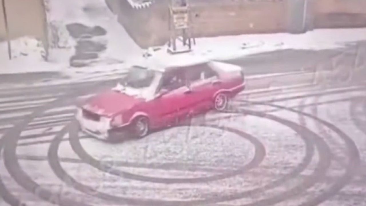 Gaziantep'te drift yapan ehliyetsiz sürücü ve araç sahibine para cezası