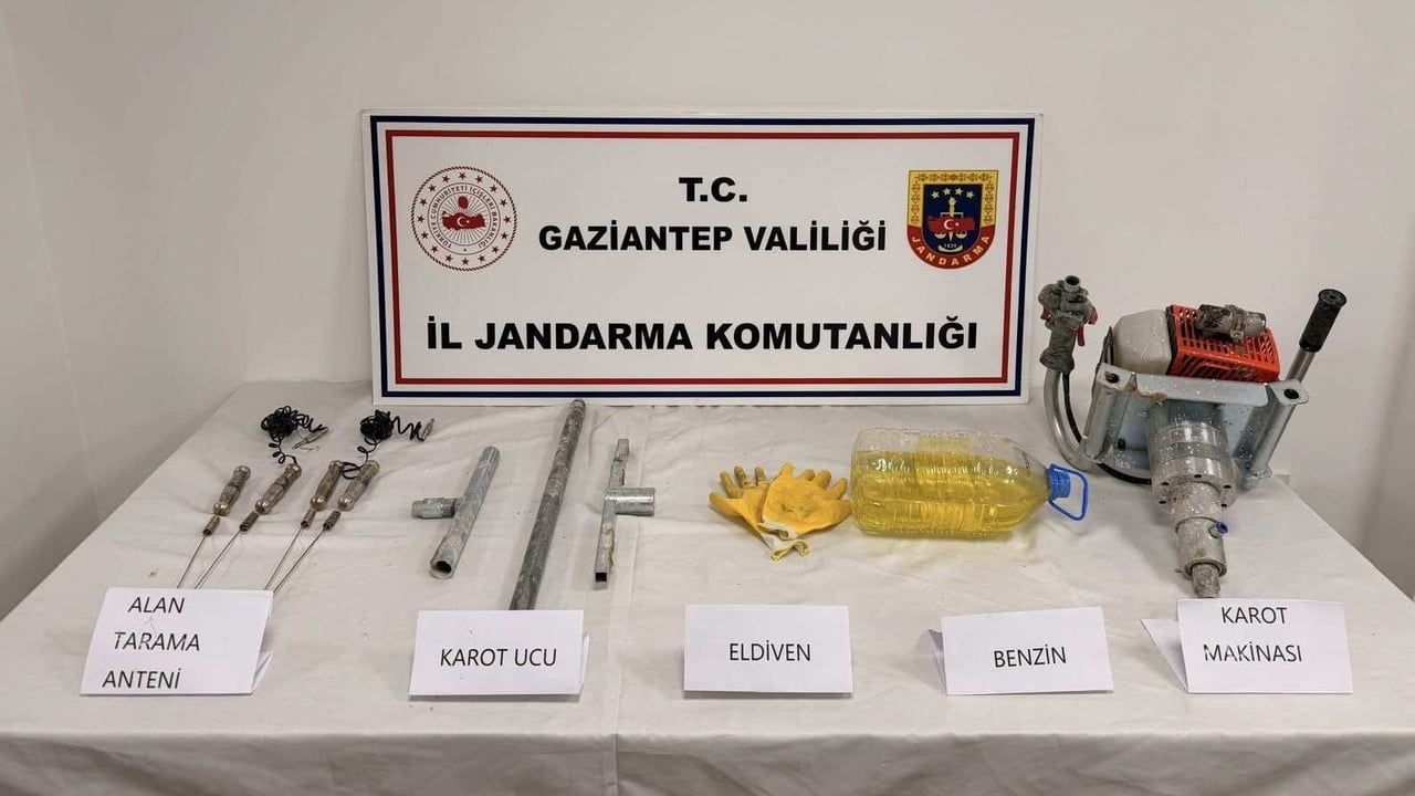 Gaziantep'te Kaçak Kazı Operasyonu: Jandarmadan Suçüstü 5 Gözaltı