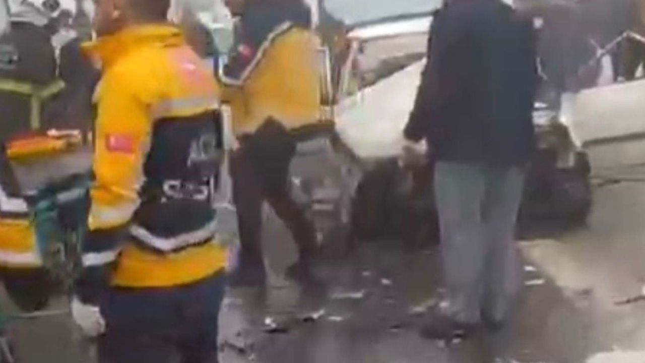 Gaziantep'te zincirleme kaza: 1 ölü, 6 yaralı