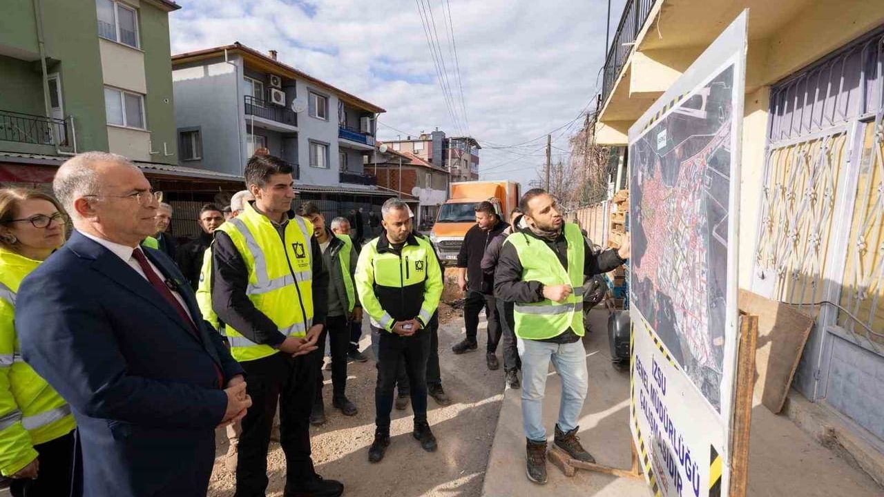 Gaziemir Sarnıç’ta 205 milyon liralık içme suyu yatırımı hızla ilerliyor
