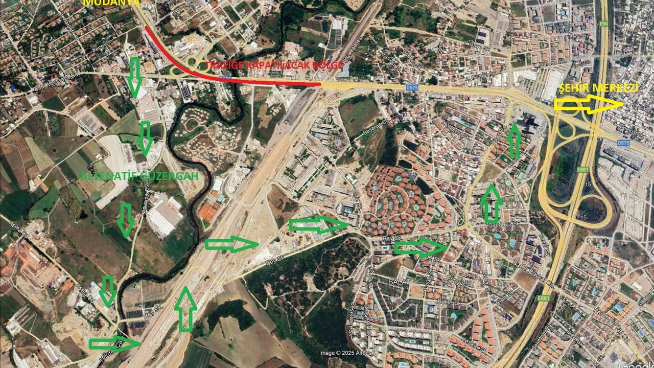 Geçit Köprüsü'nde Trafik Düzenlemesi: 05 Ocak 2026'da 20 Kiriş Montajı