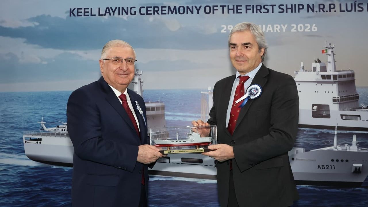 Güler ve Melo İstanbul’da: Portekiz İçin İlk Lojistik Geminin Kızağa Koyma Töreni