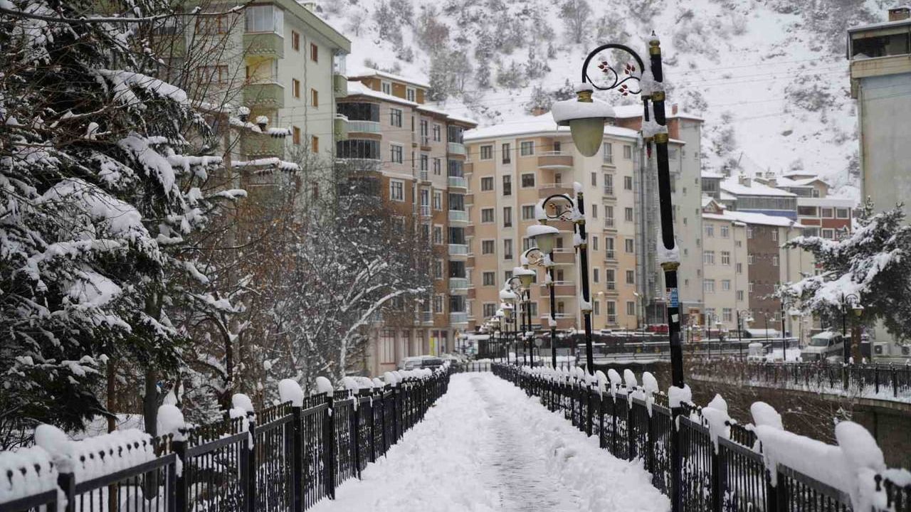 Gümüşhane'de Kar 30 Santimetreye Ulaştı