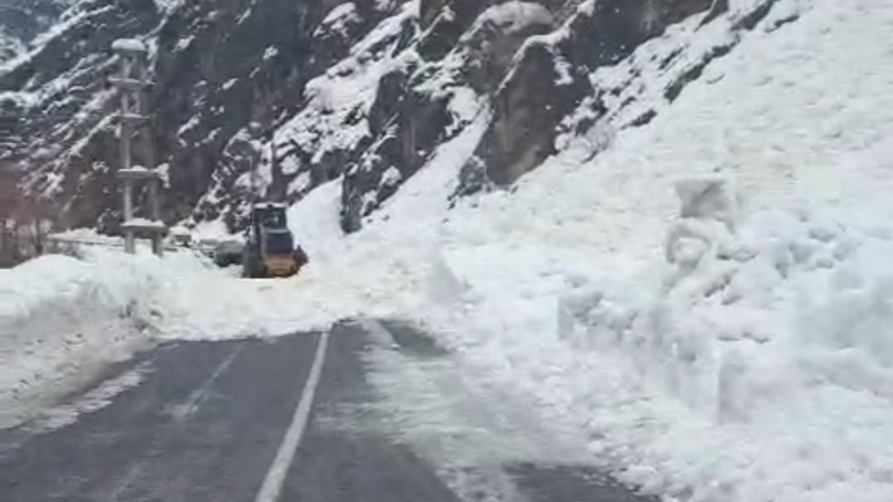 Hakkari-Çukurca Karayolunda 2 Çığ: Yol Ulaşıma Kapandı