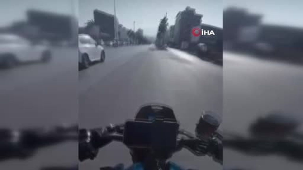 Hatay'da Sosyal Medya İçin Ön Kaldıran Sürücüye 3 bin 160 TL Ceza