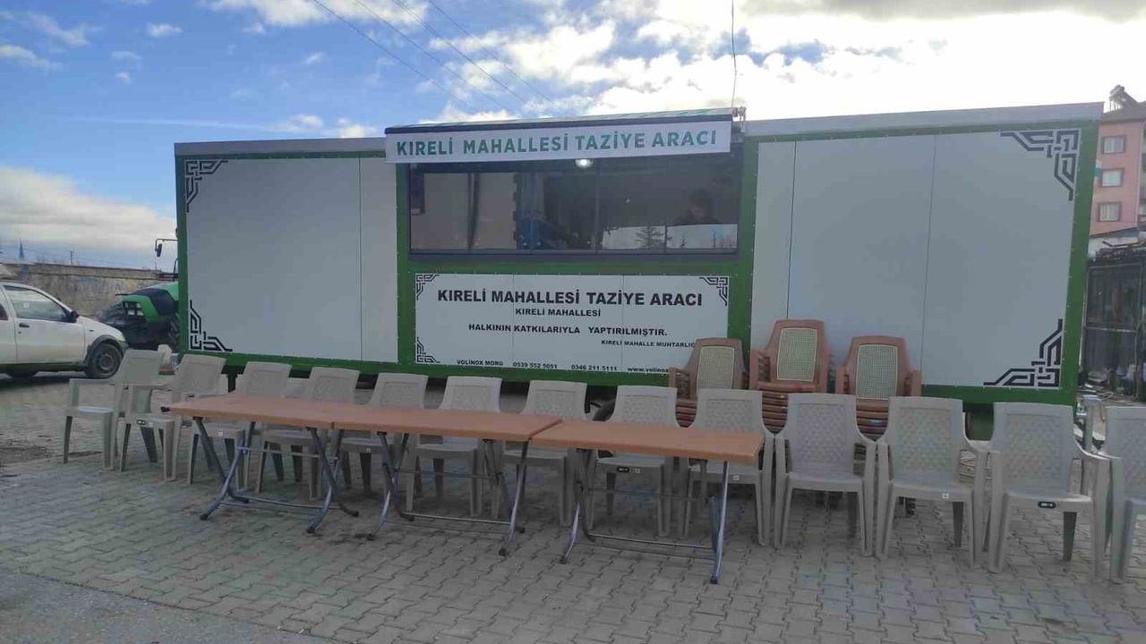 Hüyük Kıreli Mahallesi'ne Hayırseverlerden Donanımlı Taziye Aracı