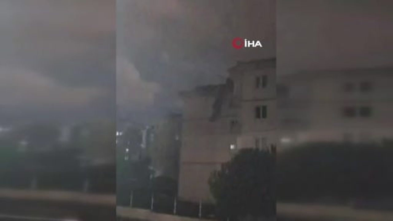 İnegöl’de Şiddetli Lodos Çatıları Uçurdu: Araçlar ve Evler Zarar Gördü