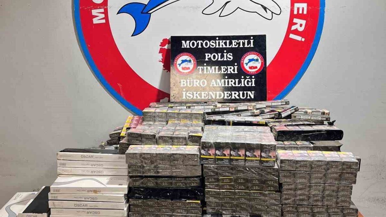 İskenderun’da 4 bin 300 paket gümrük kaçağı sigara ele geçirildi
