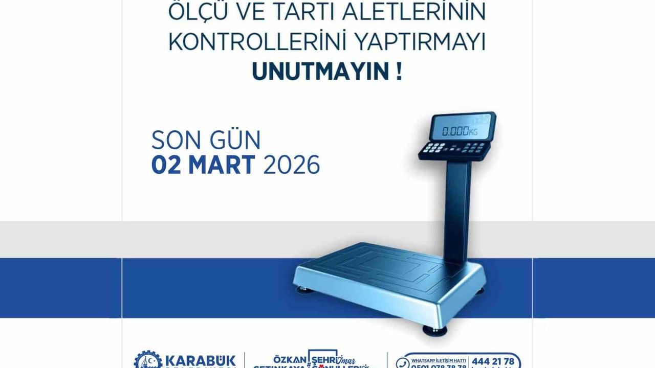 Karabük Belediyesi'nden Ölçü ve Tartı Aletleri Muayene Uyarısı