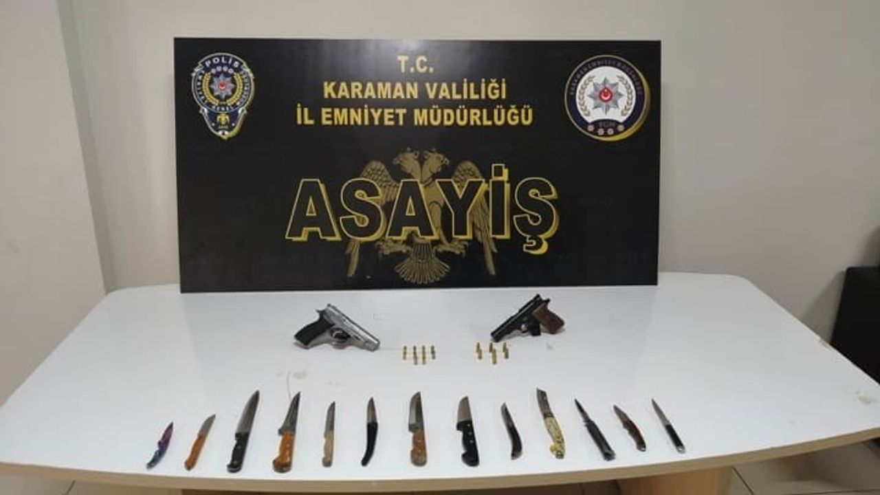 Karaman’da 13 Aranan Yakalandı, 9’u Tutuklandı
