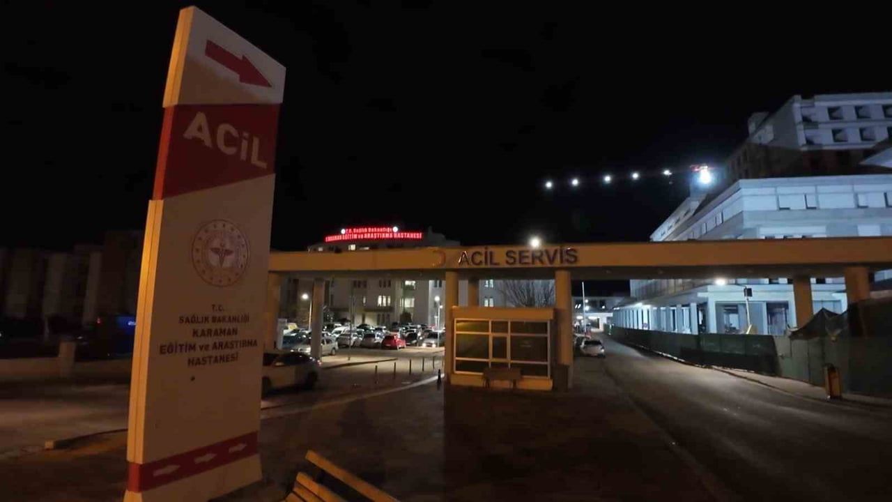 Karaman'da ikinci kattan pencereden düşen kişi yaralandı