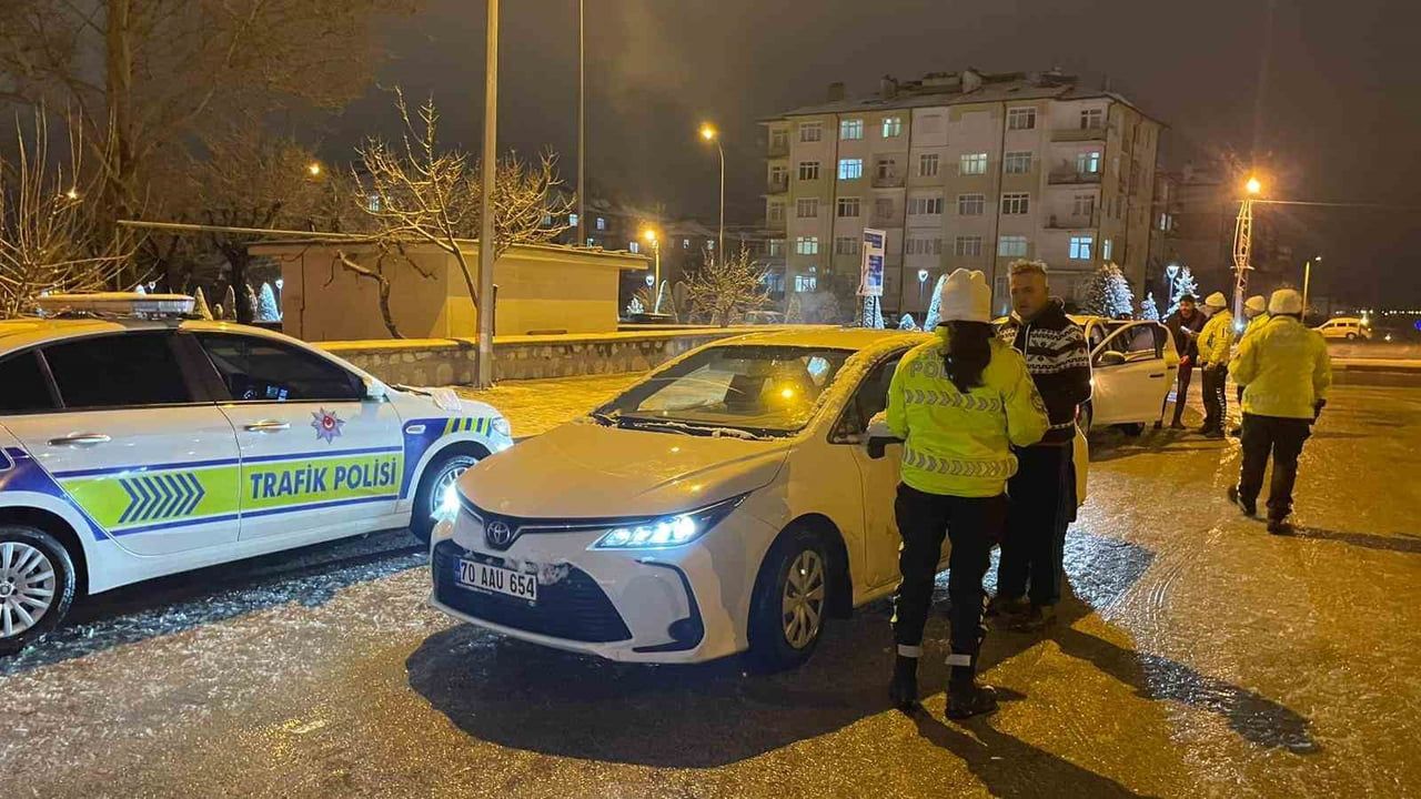 Karaman'da Yılbaşı Denetimleri: 64 Sürücüye 620 Bin TL Ceza