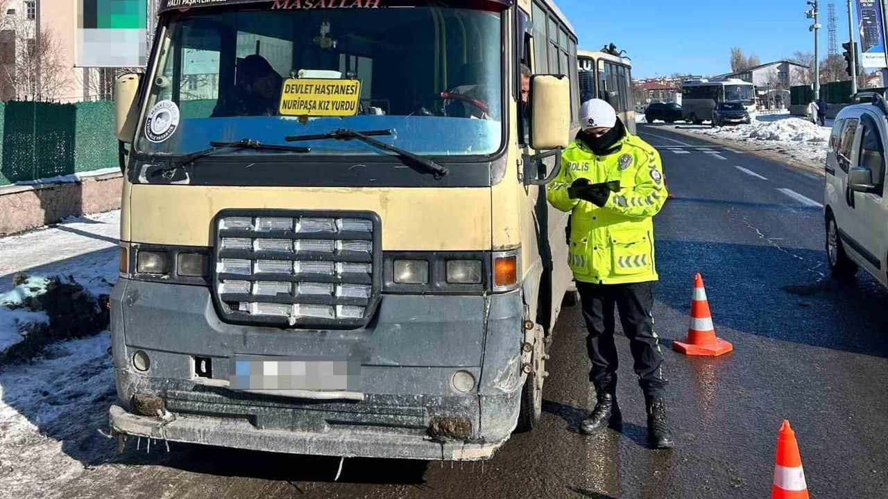 Kars'ta Toplu Taşıma Araçlarına Sıkı Denetim