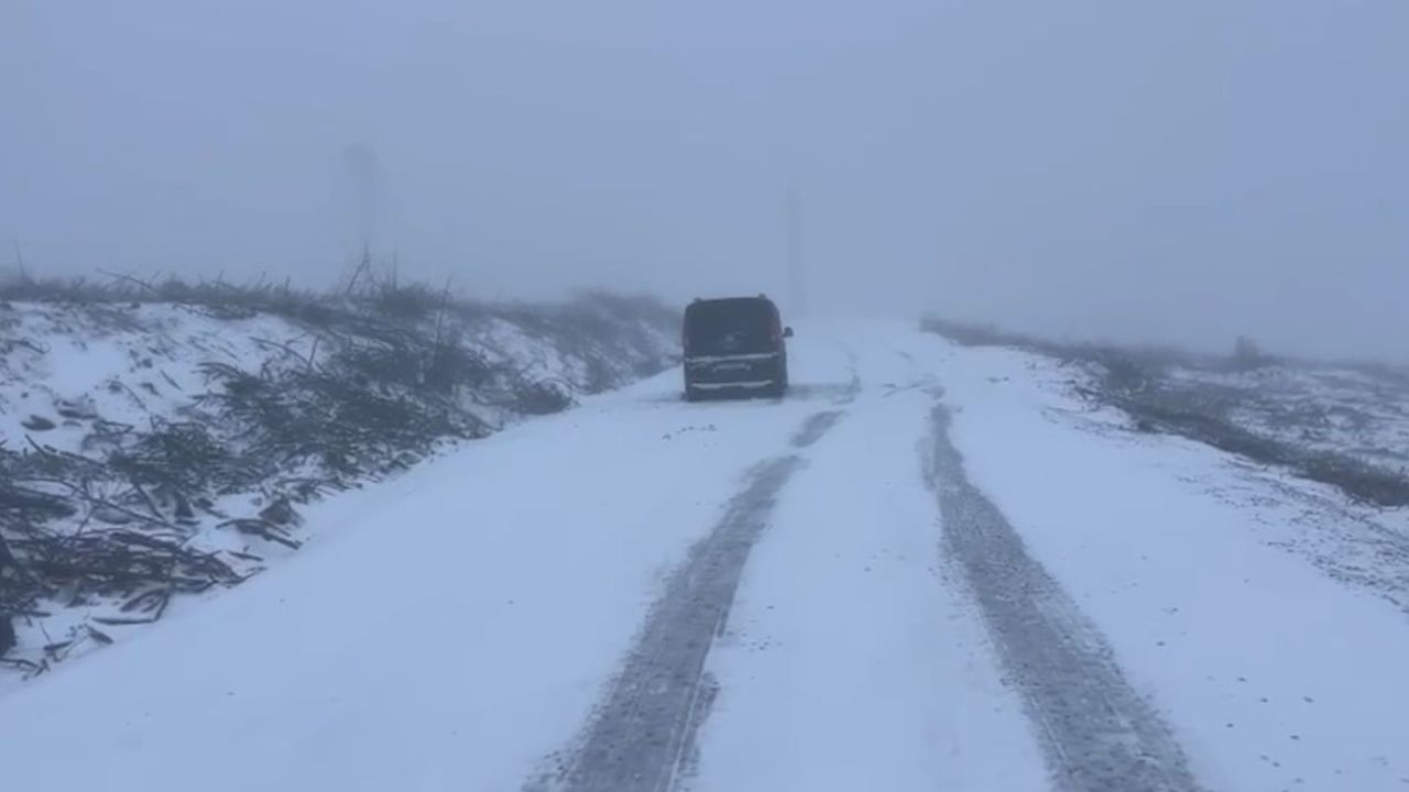 Kavaklıdere'de Kar Yolu Buzladı: AFAD Mahsur Kalan Araçlara Müdahale Etti