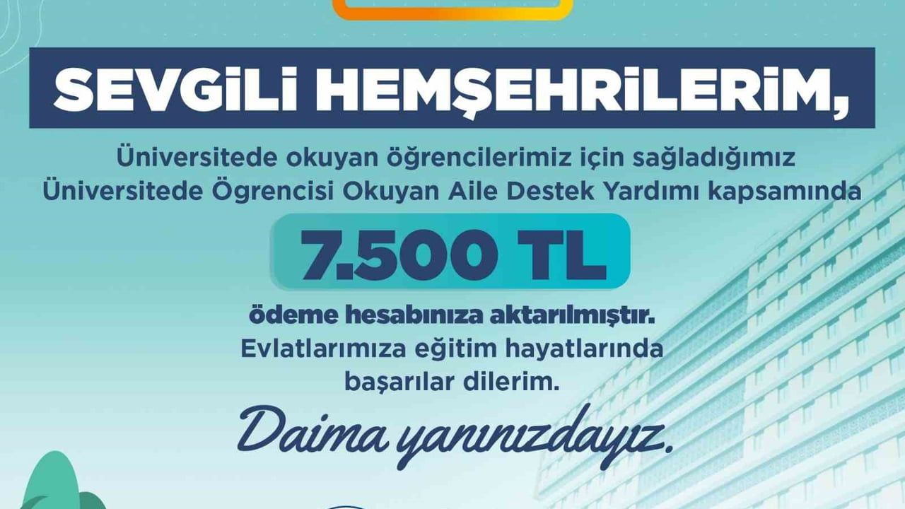 Kayseri'de 22 Milyon TL'lik Destek Öğrencilerin Hesaplarına Yatırıldı